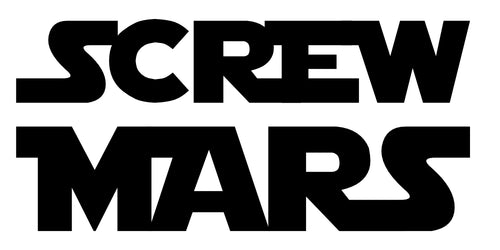 Screw Mars Jedi Sticker